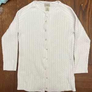 L.L. Bean Kids White Sweater
